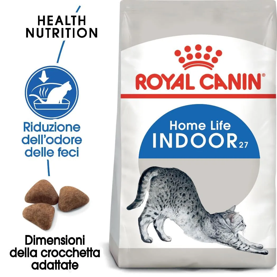 ROYAL CANIN Indoor 27 - Alimento secco completo per gatti adulti - 2kg - immagine 2