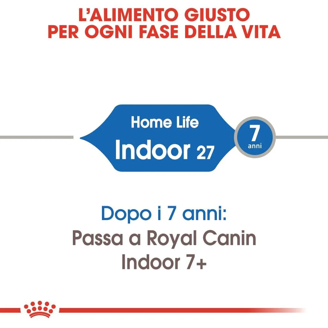ROYAL CANIN Indoor 27 - Alimento secco completo per gatti adulti - 2kg - immagine 3
