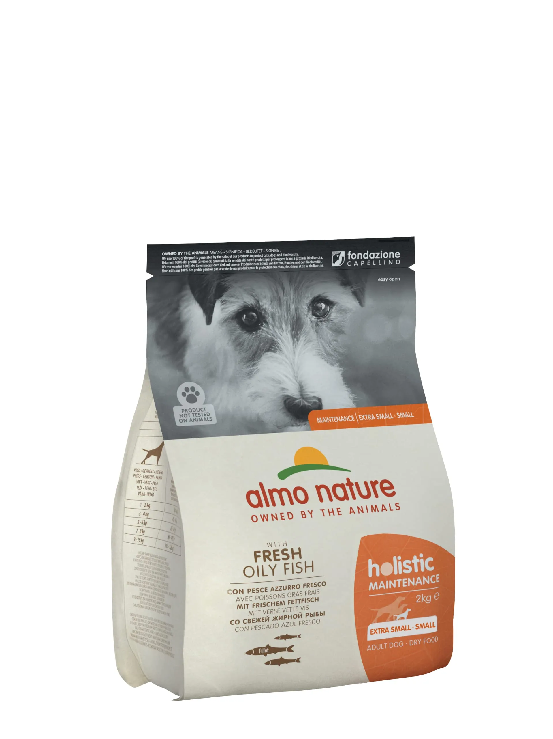 almo nature Holistic Maintenance XS-S, Crocchette per Cani Adulti con Pesce Azzurro Fresco - Sacco da 2 kg - immagine 1