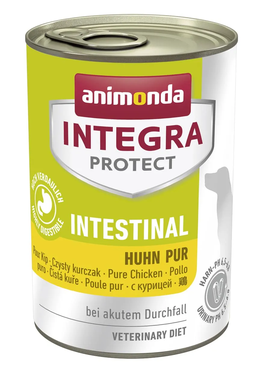 animonda Integra Protect Intestinal Cane, cibo dietetico per cani, alimento umido in caso di diarrea o vomito, puro tacchino, 6 x 400 g - immagine 1