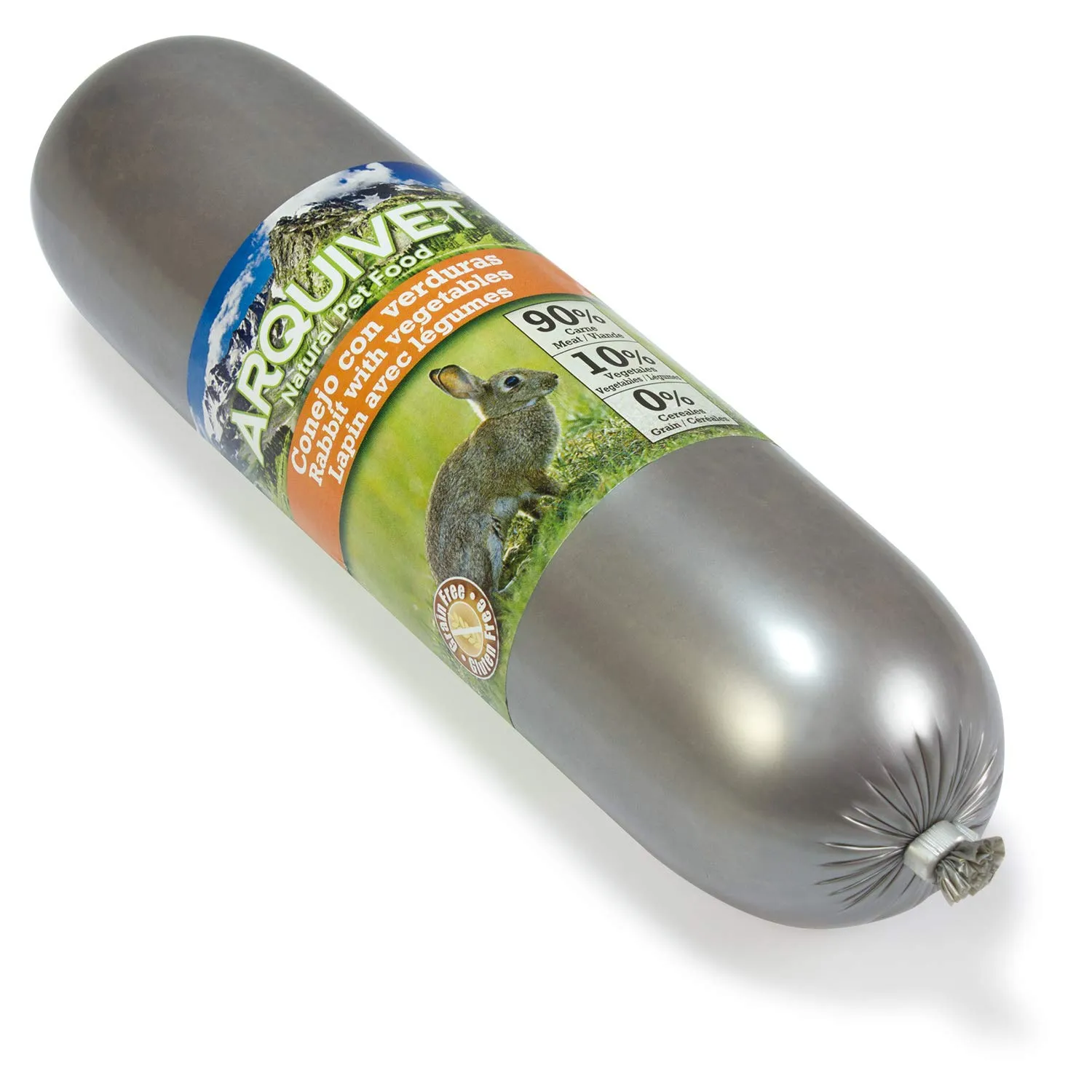 ARQUIVET Salsicce di coniglio con Verdure - alimento umido per cani - coniglio con ortaggi - 500 g - immagine 1