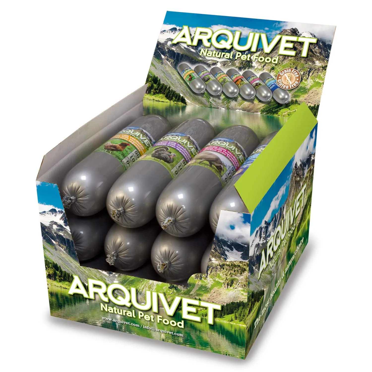 ARQUIVET Salsicce di coniglio con Verdure - alimento umido per cani - coniglio con ortaggi - 500 g - immagine 5