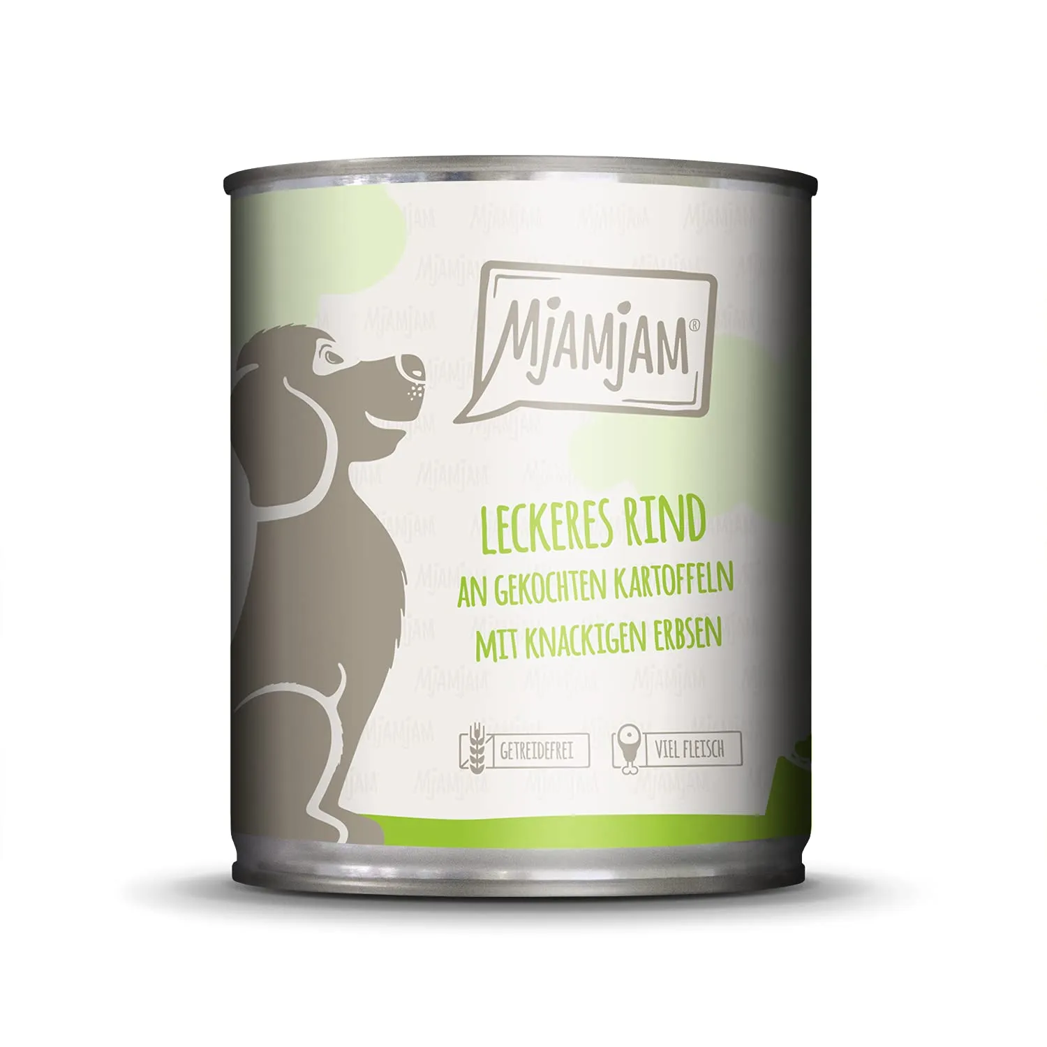 MjAMjAM - cibo umido premium per cani - delizioso manzo su patate bollite con piselli croccanti, confezione da 6 (6 x 800 g), naturale con carne extra - immagine 3
