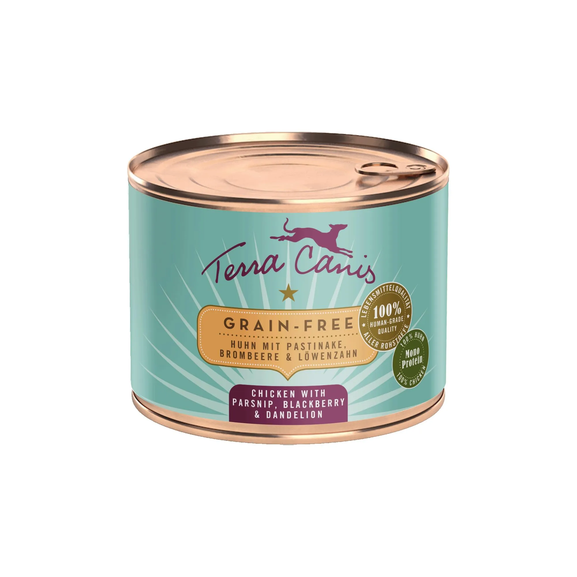 Terra Canis Pollo con pastinaca, cibo umido senza cereali per cani, 200g - immagine 1