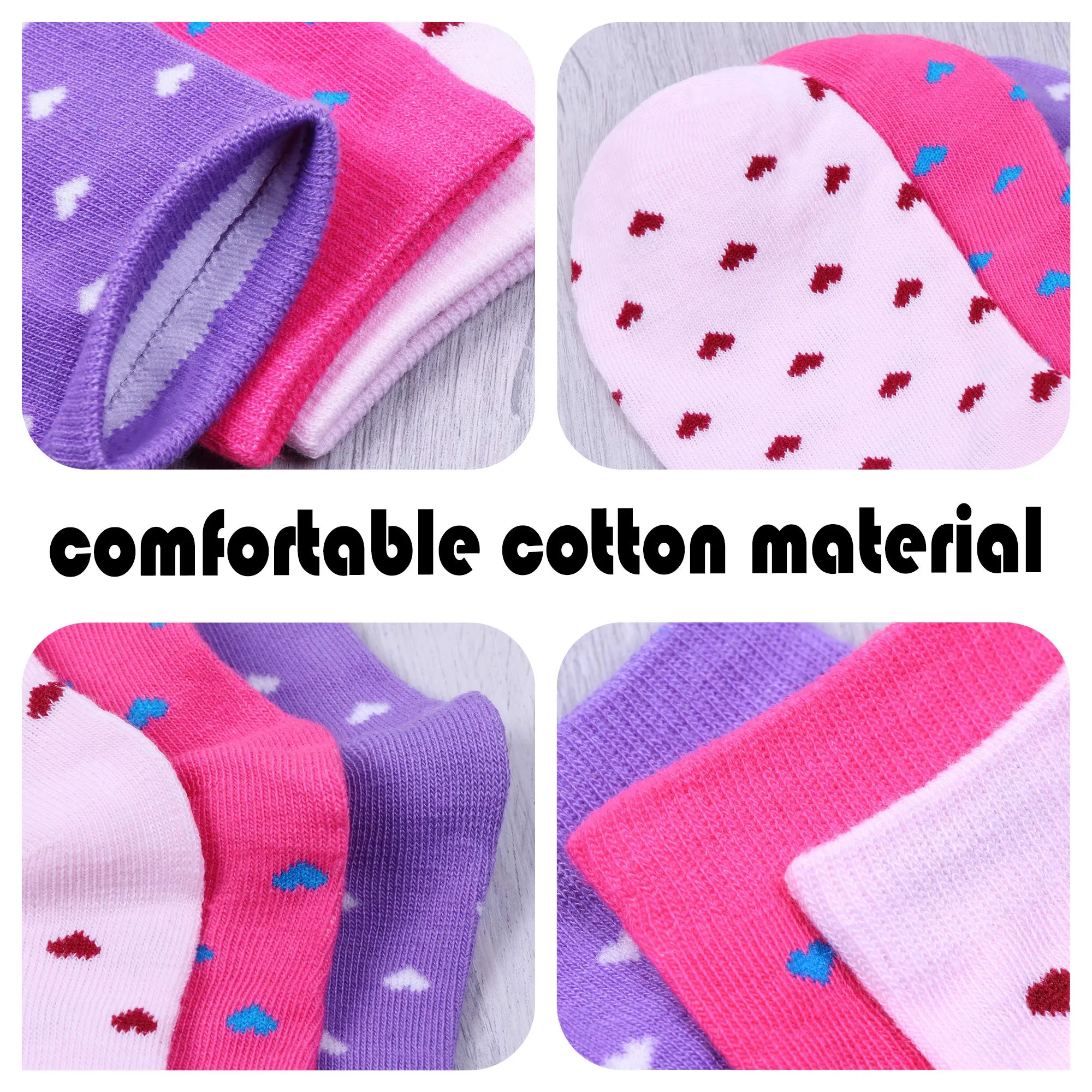 L&K-II 12 paia calzini delle ragazze calzini bambino in cotone confortevole 2808VA (27-30, 12 Paia-2806) - immagine 4