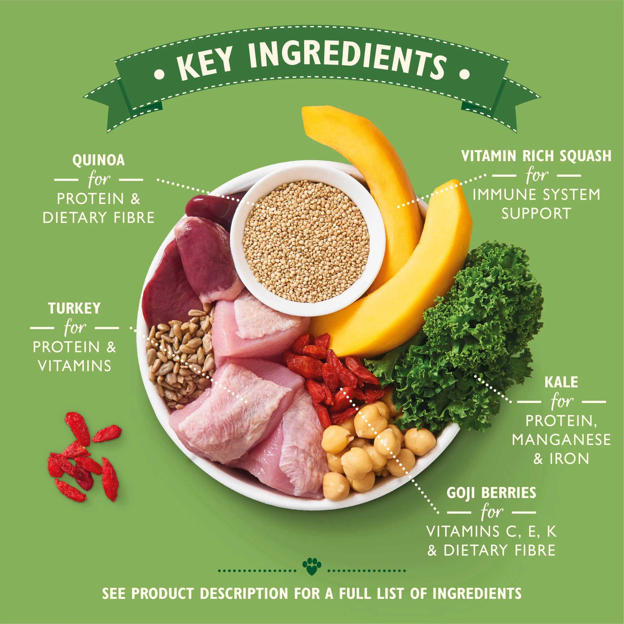 Lily's Kitchen Lean Machine Turkey & Squash - Cibo umido naturale completo per cani adulti (10 vassoi da 150 g) - immagine 2