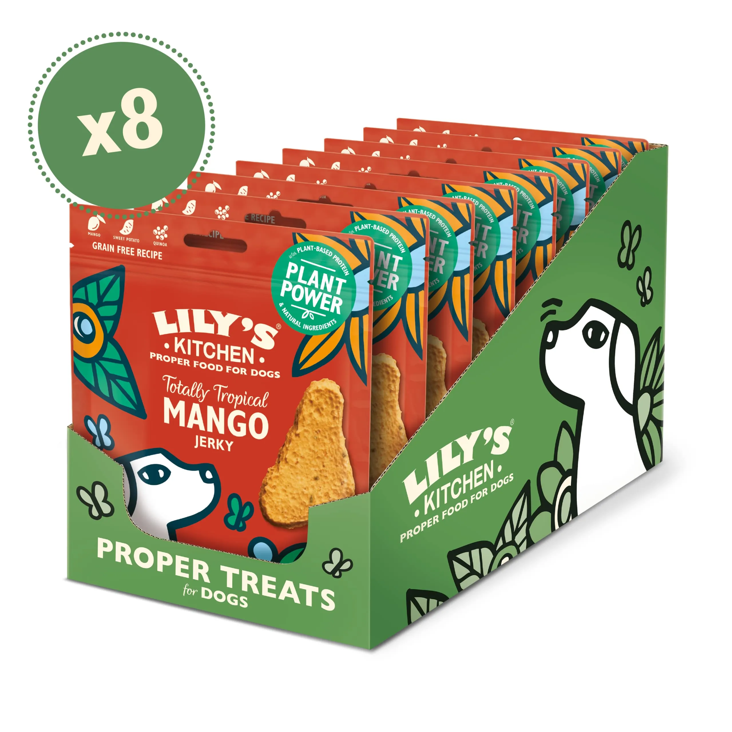 Lily's Kitchen Mango tropicale a scatti - Snack naturale per cani (8 confezioni x 70g) - immagine 2