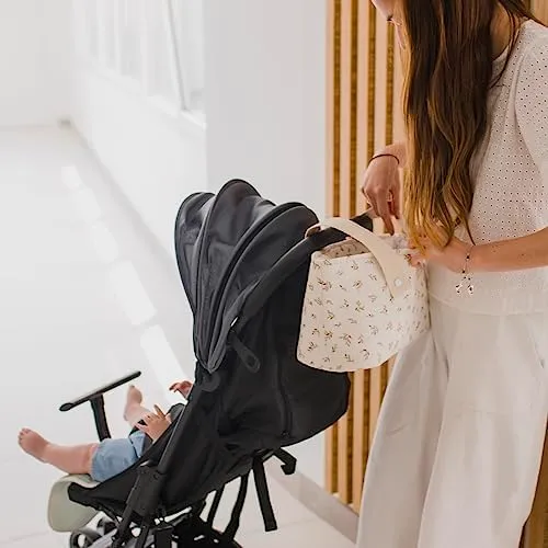 MIMUSELINA Borsa Passeggino Universale e Cambio Bambino | Borsa Fasciatoio Neonato con Ampia Capacità e Scomparti Interni | Organizer Maternità Elegante e Pratico | Realizzato in Spagna - immagine 3