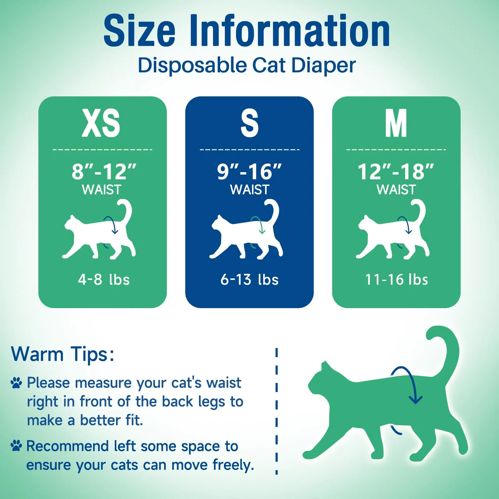 MICOOYO Pannolini per cani femmina, super assorbenti con fori in schiuma regolabili, pannolini usa e getta per cani femmina in calore (M, 24 pezzi) - immagine 5
