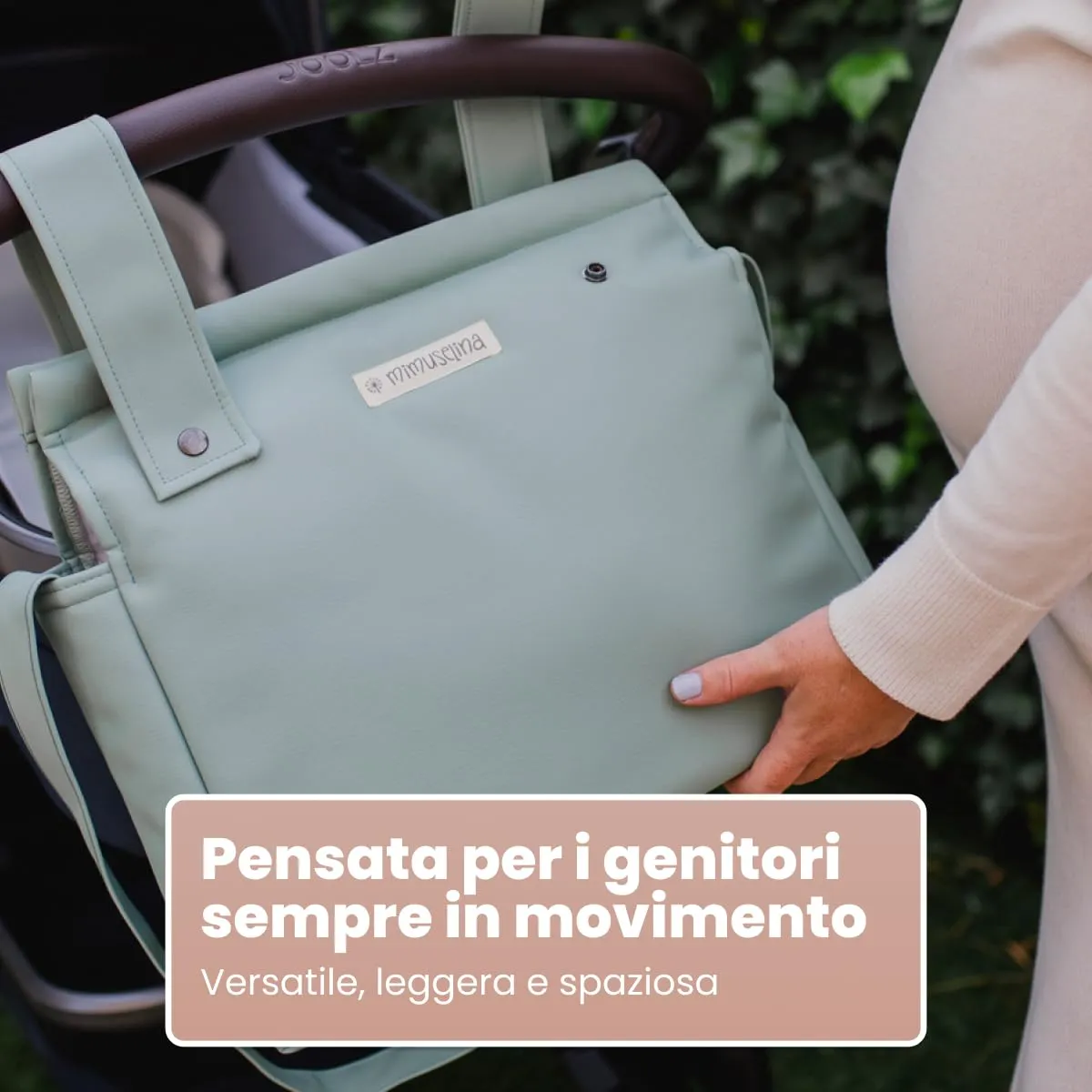 MIMUSELINA Borsa Passeggino Universale e Cambio Bambino | Borsa Fasciatoio Neonato con Ampia Capacità e Scomparti Interni | Organizer Maternità Elegante e Pratico | Realizzato in Spagna - immagine 4