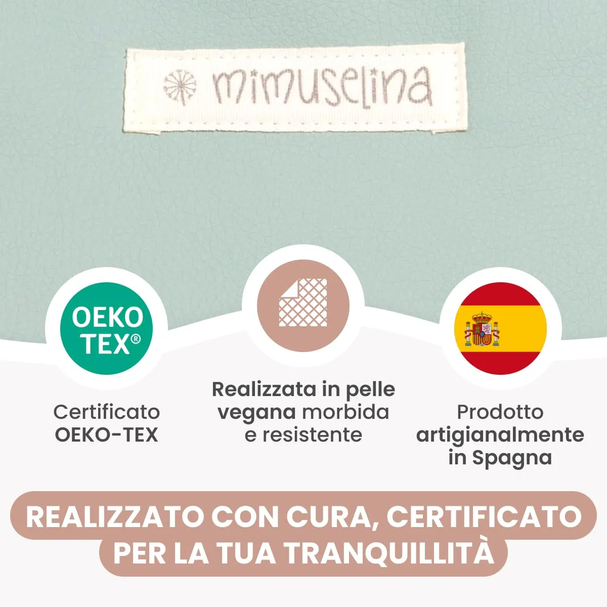 MIMUSELINA Borsa Passeggino Universale e Cambio Bambino | Borsa Fasciatoio Neonato con Ampia Capacità e Scomparti Interni | Organizer Maternità Elegante e Pratico | Realizzato in Spagna - immagine 6