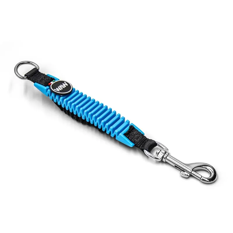 WAW, Smorzatore Antishock per Guinzaglio Cani, per Cani da 1 a 50 kg, Taglia L, Azzurro/Nero, Linea Basic - immagine 1