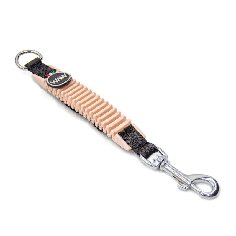 WAW, Smorzatore Antishock per Guinzaglio Cani, per Cani da 1 a 50 kg, Taglia L, Rosa/Nero, Linea Basic - immagine 1