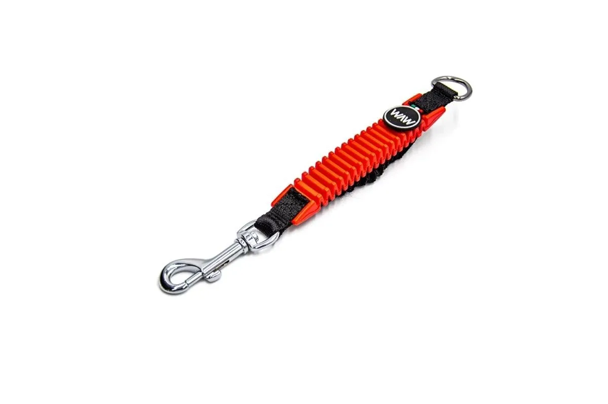 WAW, Smorzatore Antishock per Guinzaglio Cani, per Cani da 1 a 50 kg, Taglia XL, Rosso/Nero, Linea Basic - immagine 1