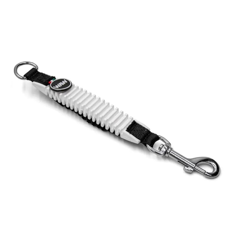 WAW, Smorzatore Antishock per Guinzaglio Cani, per Cani da 1 a 50 kg, Taglia S, Bianco/Nero, Linea Basic - immagine 1