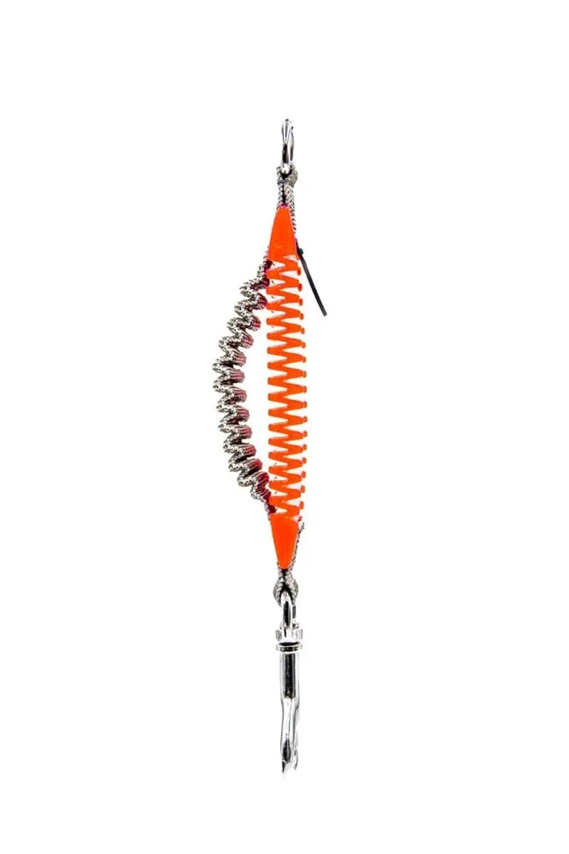 WAW, Smorzatore Antishock per Guinzaglio Cani, per Cani da 1 a 50 kg, Taglia S, Arancio Fluo/Grigio, Linea Sun - immagine 2