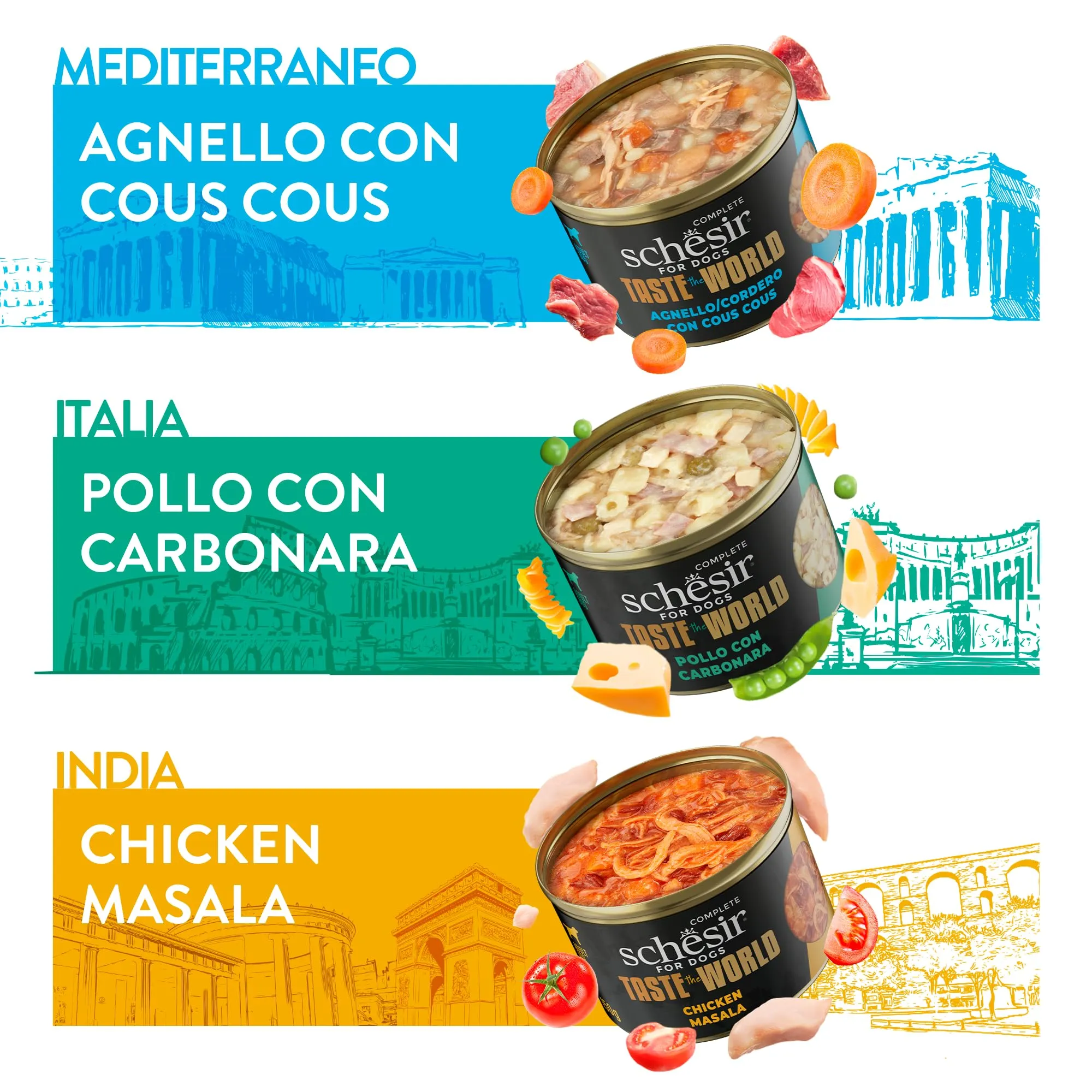 Schesir Taste The World Pollo con Carbonara 8X150g - immagine 7