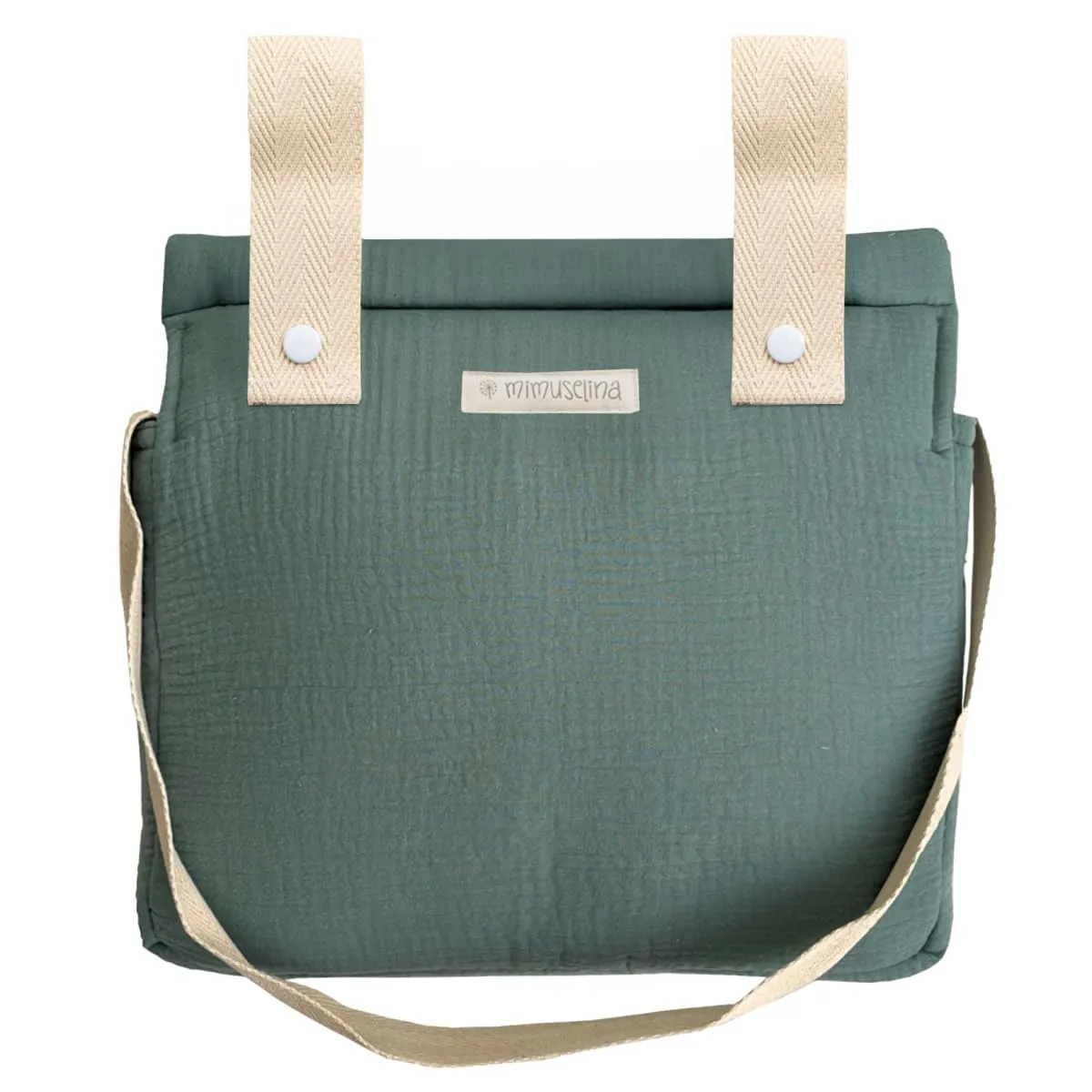 MIMUSELINA Borsa Passeggino Universale e Cambio Bambino | Borsa Fasciatoio Neonato con Ampia Capacità e Scomparti Interni | Organizer Maternità Elegante e Pratico | Realizzato in Spagna - immagine 1