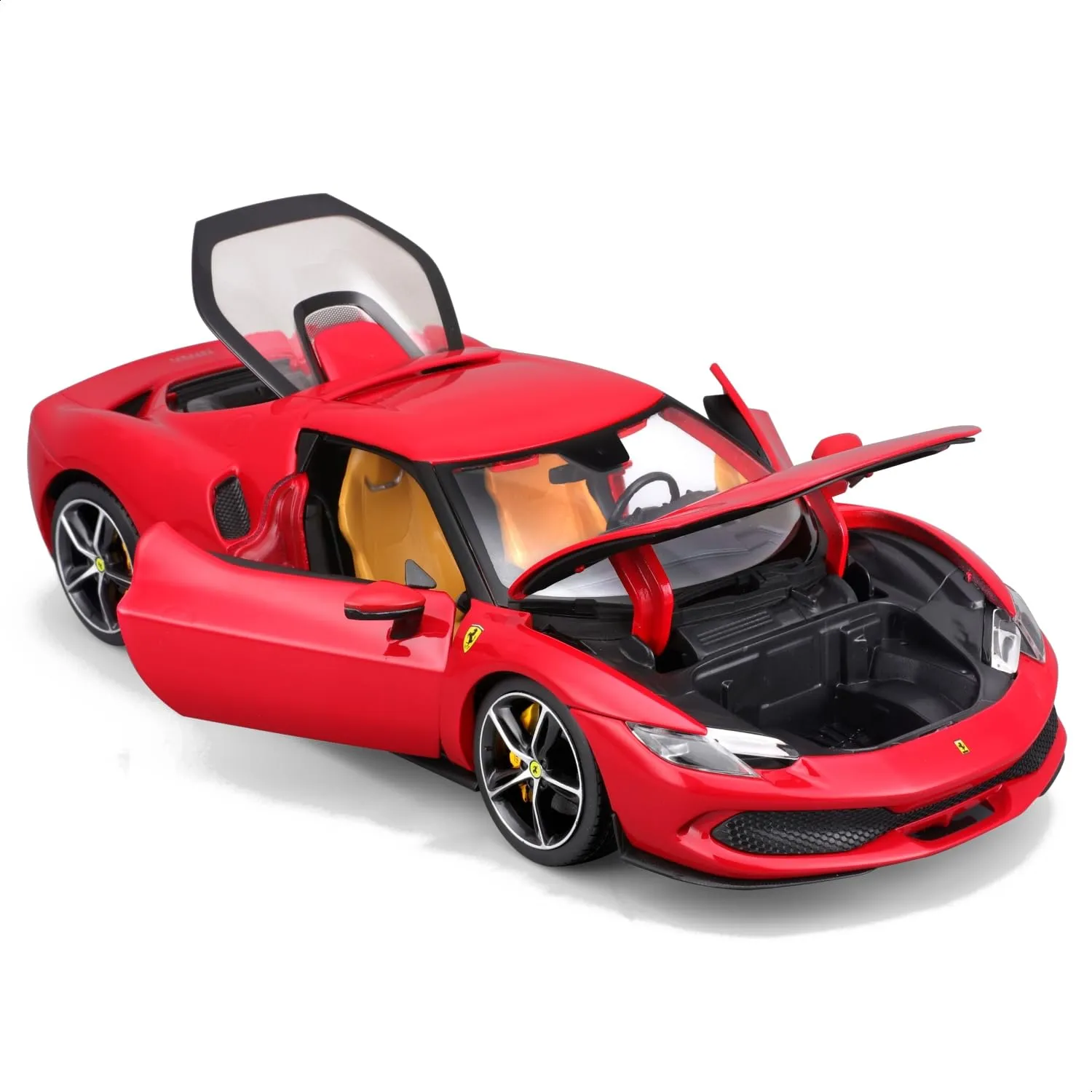 BBURAGO - Ferrari 296 GTB R&P - Modellino Realistico Auto in Scala 1:18, Licenza Ufficiale Ferrari, Età consigliata 3+ Anni - immagine 2