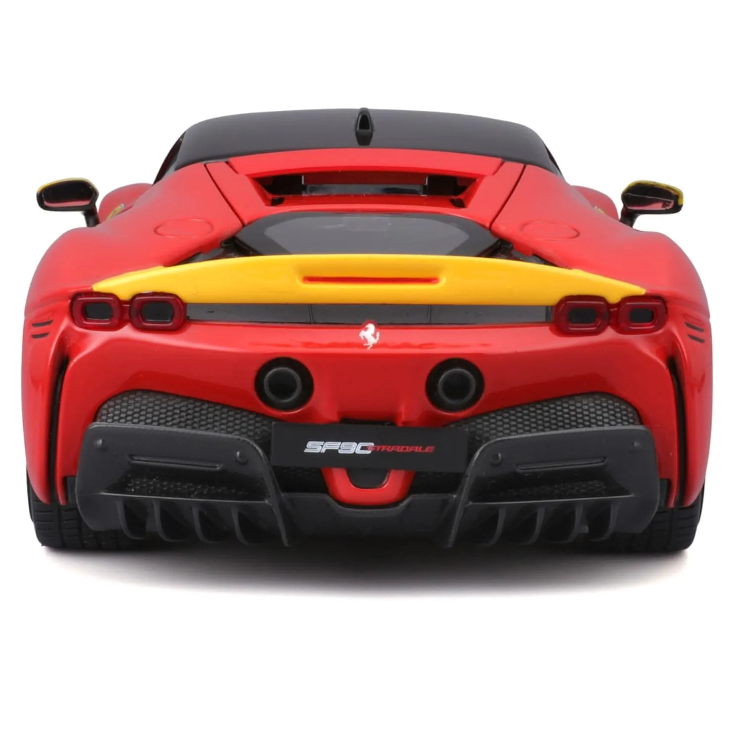 BBURAGO Ferrari SF90 STRADALE ASSETTO FIORANO Livrea Le Mans Scala 1:18, Replica Diecast con Aperture Cofano e Bagagliaio, Ruote Ammortizzate, Licenza Ferrari, Età 3+ - immagine 5