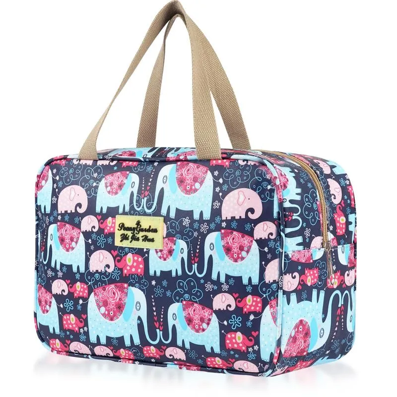 Aucuu Beauty Case Da Viaggio, Borsa da Toilette per Donna, Borse per Cosmetici con zip，Borsa Da Toilette Impermeabile Di Grande Capacità Per Brevi Viaggi, Affari E Ufficio - immagine 8