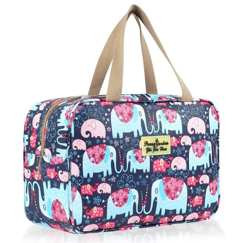 Aucuu Beauty Case Da Viaggio, Borsa da Toilette per Donna, Borse per Cosmetici con zip，Borsa Da Toilette Impermeabile Di Grande Capacità Per Brevi Viaggi, Affari E Ufficio - immagine 9