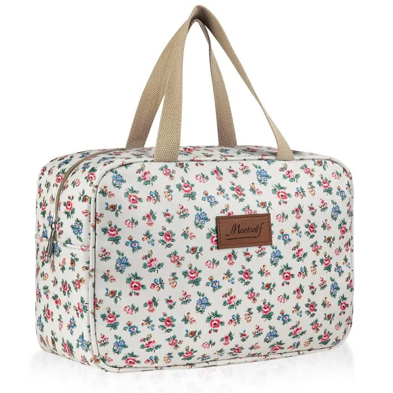 Aucuu Beauty Case Da Viaggio, Borsa da Toilette per Donna, Borse per Cosmetici con zip,Borsa Da Toilette Impermeabile Di Grande Capacità Per Brevi Viaggi, Affari E Ufficio - immagine 8