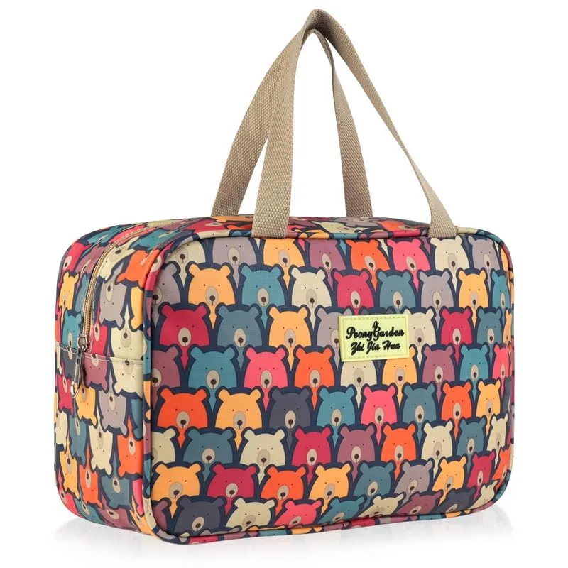 Aucuu Beauty Case Da Viaggio, Borsa da Toilette per Donna, Borse per Cosmetici con zip,Borsa Da Toilette Impermeabile Di Grande Capacità Per Brevi Viaggi, Affari E Ufficio - immagine 8