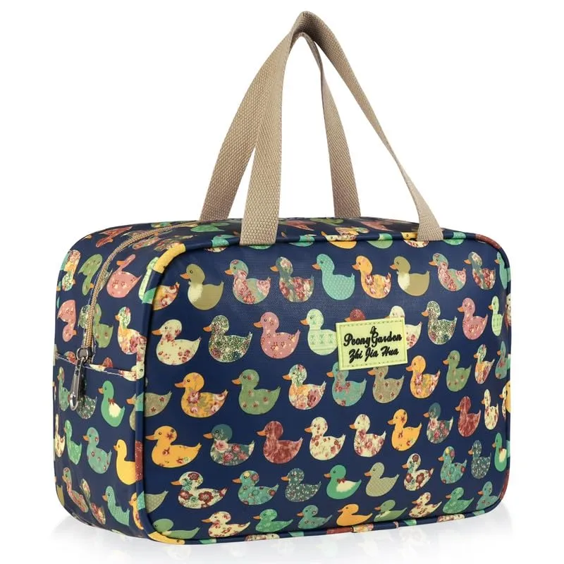 Aucuu Beauty Case Da Viaggio, Borsa da Toilette per Donna, Borse per Cosmetici con zip,Borsa Da Toilette Impermeabile Di Grande Capacità Per Brevi Viaggi, Affari E Ufficio - immagine 9