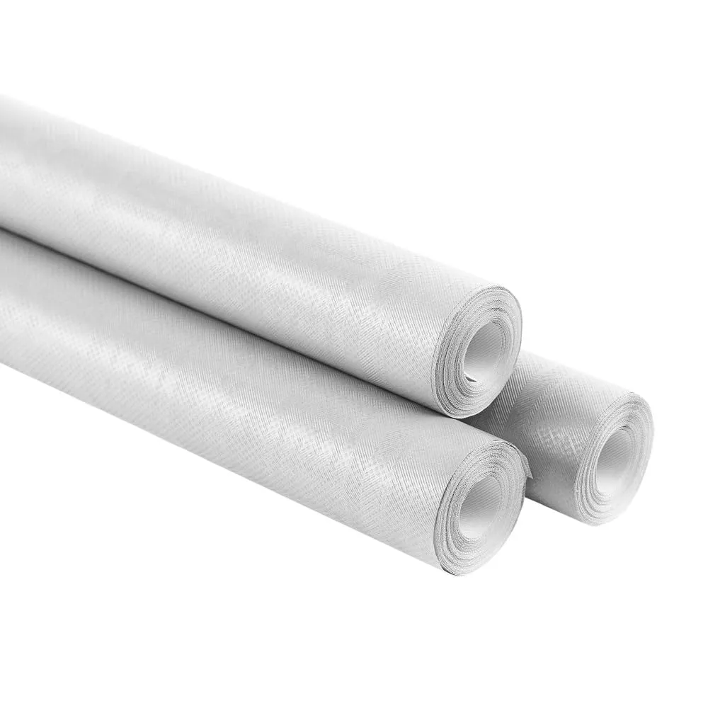 Tovaglia di Carta Rotolo per Feste Impermeabile in Tessuto Damascato, Tovaglia Carta Rotolo Resistente allo Strappo, Usa e Getta Monouso Previene le Macchie (Bianco, 21 metri 3 rotoli da 7mt) - immagine 1