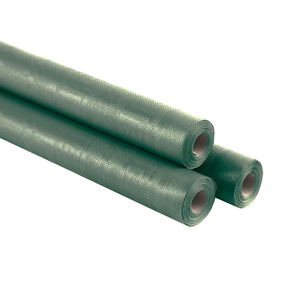 Tovaglia di Carta Rotolo per Feste Impermeabile in Tessuto Damascato, Tovaglia Carta Rotolo Resistente allo Strappo, Usa e Getta Monouso Previene le Macchie (Verde Menta, 21 metri (3 rotoli)) - immagine 2