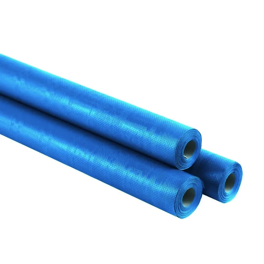 Generico Rotolo Tovaglia Impermeabile in carta Damascata largo 1,18 metri x 7 metri (1 rotolo) o 21 metri (3 rotoli) VARI COLORI efficace contro macchie e liquidi (Turchese, 7 metri (1 rotolo)) - immagine 1