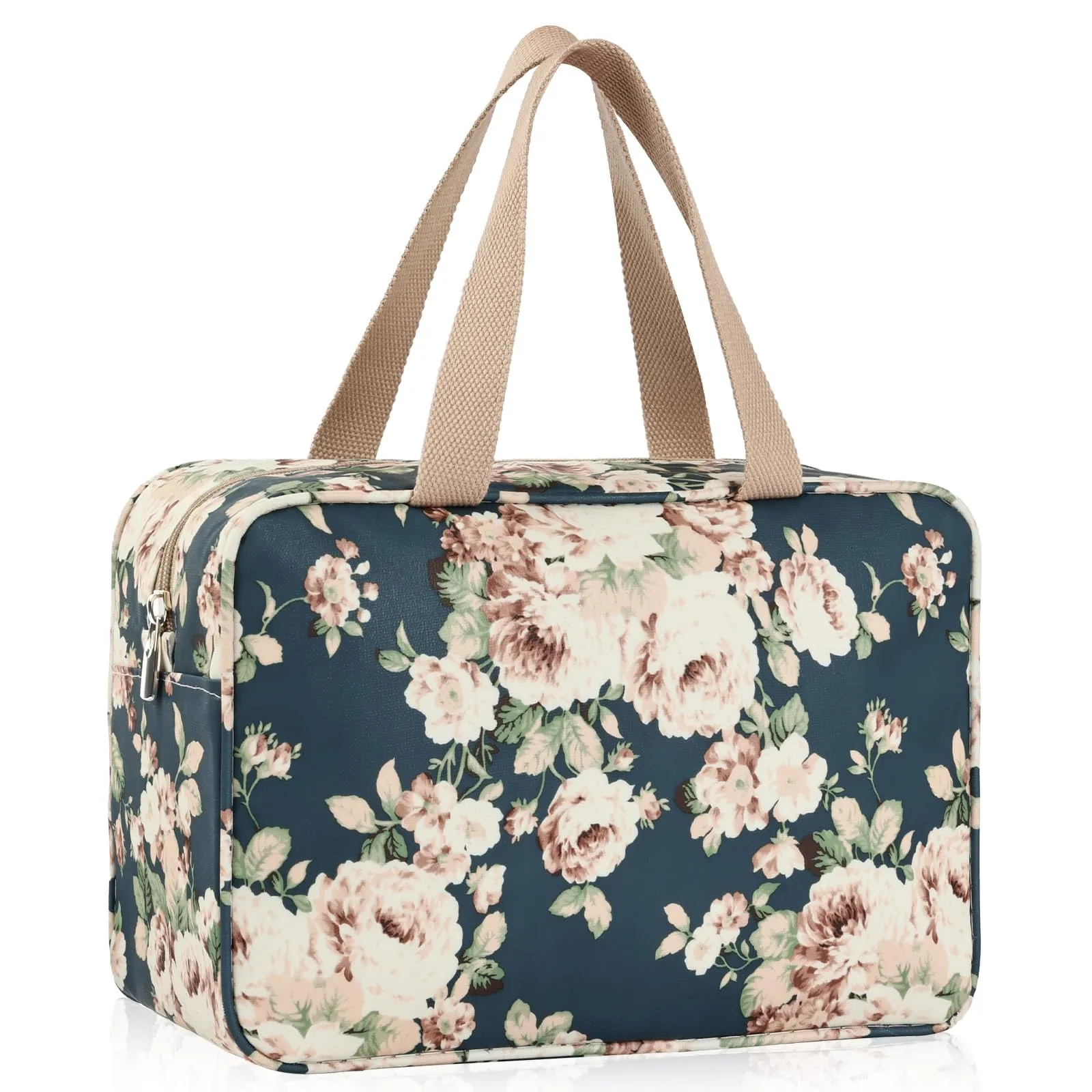 Aucuu Beauty Case Da Viaggio, Borsa da Toilette per Donna, Borse per Cosmetici con zip,Borsa Da Toilette Impermeabile Di Grande Capacità Per Brevi Viaggi, Affari E Ufficio - immagine 8