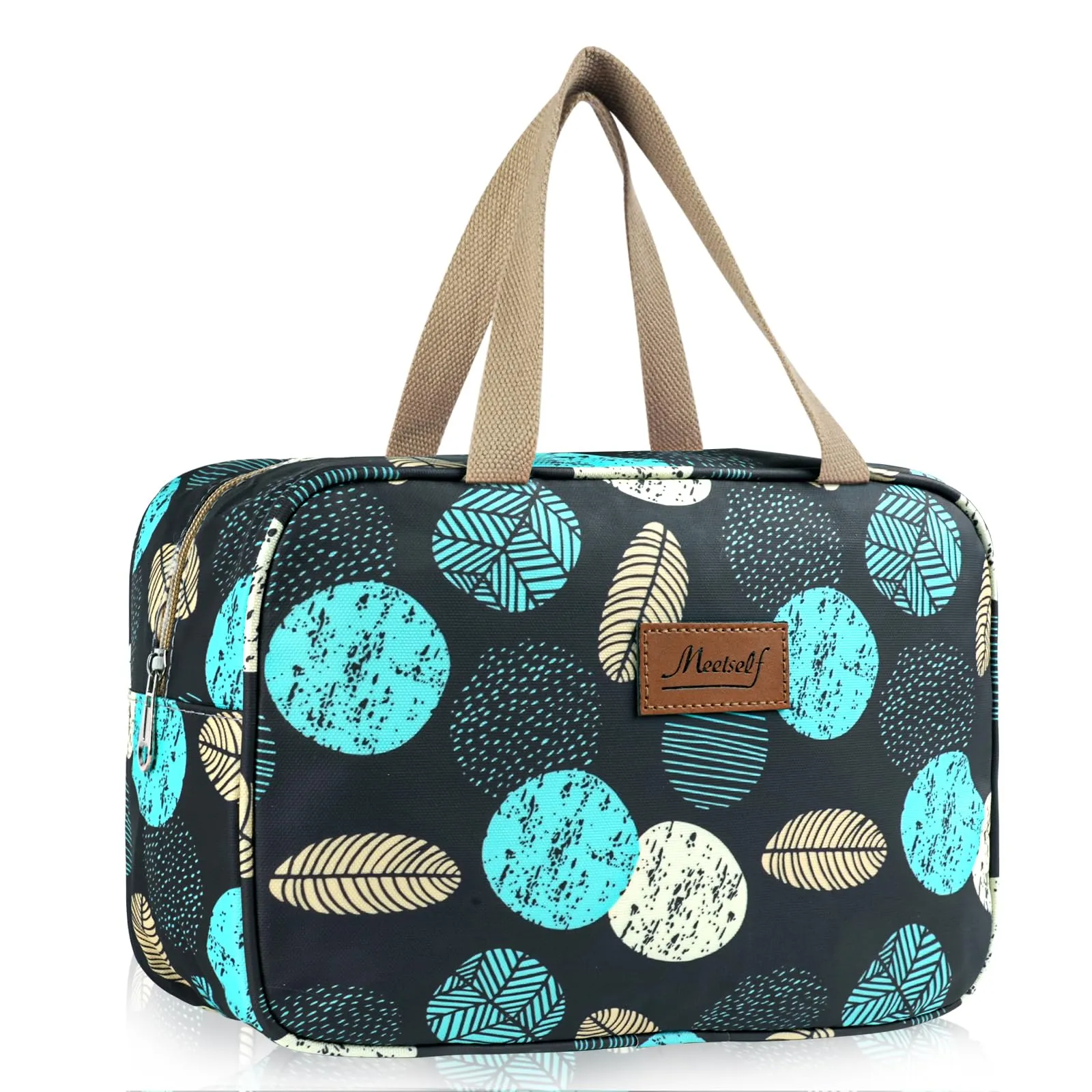 Aucuu Beauty Case Da Viaggio, Borsa da Toilette per Donna, Borse per Cosmetici con zip,Borsa Da Toilette Impermeabile Di Grande Capacità Per Brevi Viaggi, Affari E Ufficio - immagine 8