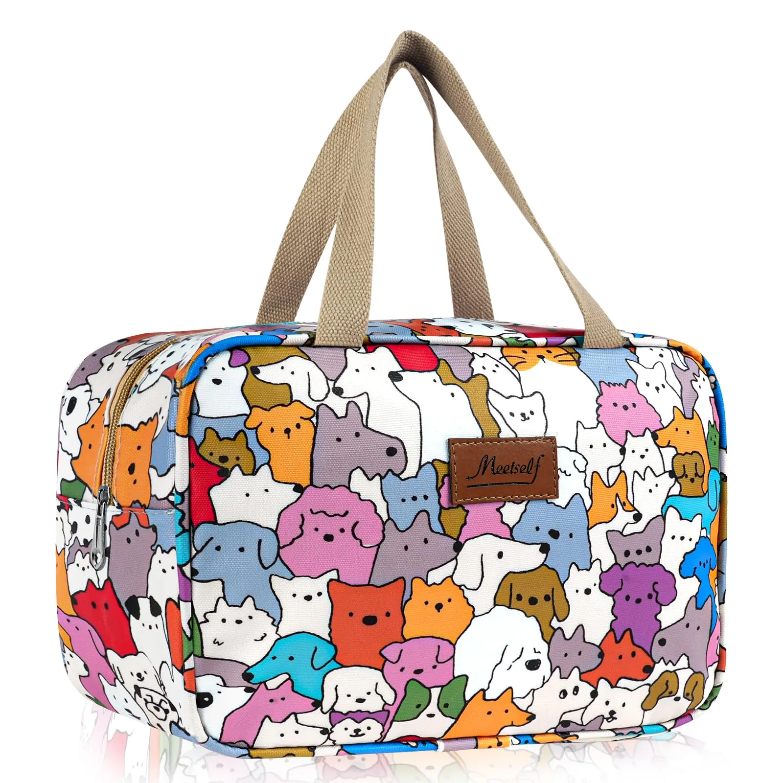 Aucuu Beauty Case Da Viaggio, Borsa da Toilette per Donna, Borse per Cosmetici con zip,Borsa Da Toilette Impermeabile Di Grande Capacità Per Brevi Viaggi, Affari E Ufficio - immagine 1