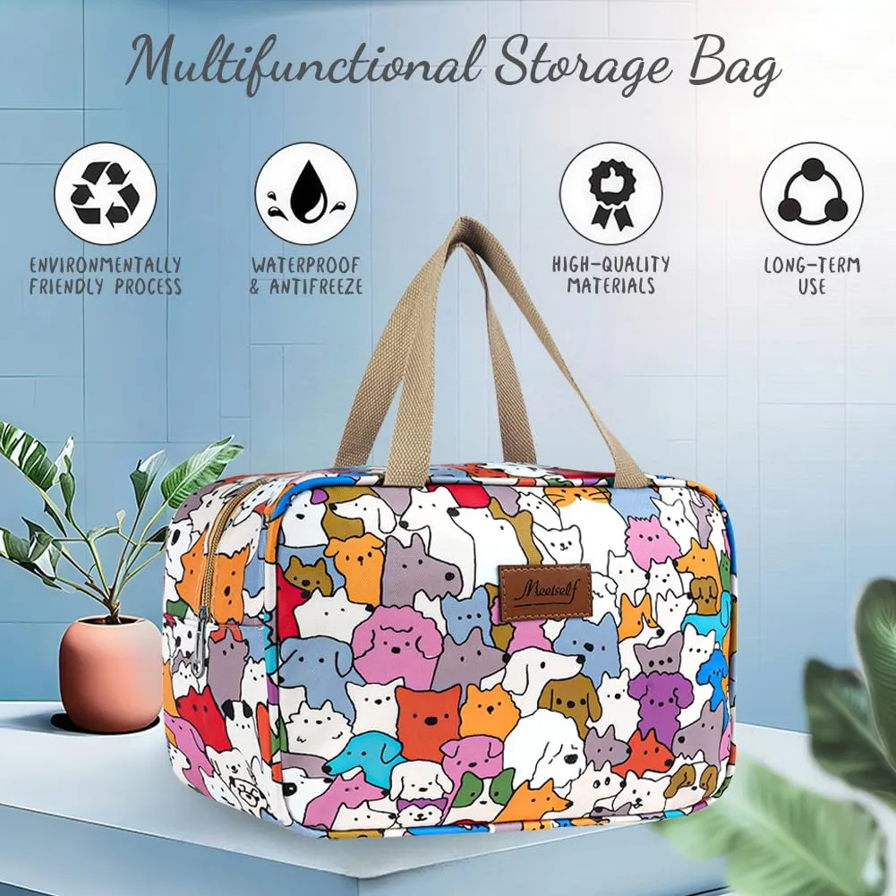 Aucuu Beauty Case Da Viaggio, Borsa da Toilette per Donna, Borse per Cosmetici con zip,Borsa Da Toilette Impermeabile Di Grande Capacità Per Brevi Viaggi, Affari E Ufficio - immagine 7