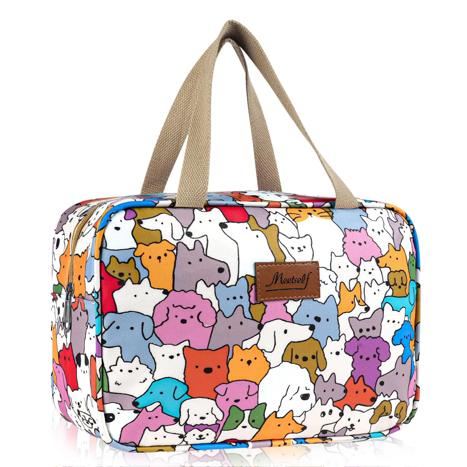 Aucuu Beauty Case Da Viaggio, Borsa da Toilette per Donna, Borse per Cosmetici con zip,Borsa Da Toilette Impermeabile Di Grande Capacità Per Brevi Viaggi, Affari E Ufficio - immagine 8