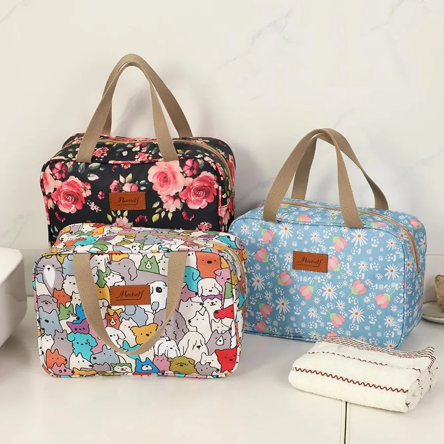 Aucuu Beauty Case Da Viaggio, Borsa da Toilette per Donna, Borse per Cosmetici con zip，Borsa Da Toilette Impermeabile Di Grande Capacità Per Brevi Viaggi, Affari E Ufficio - immagine 6