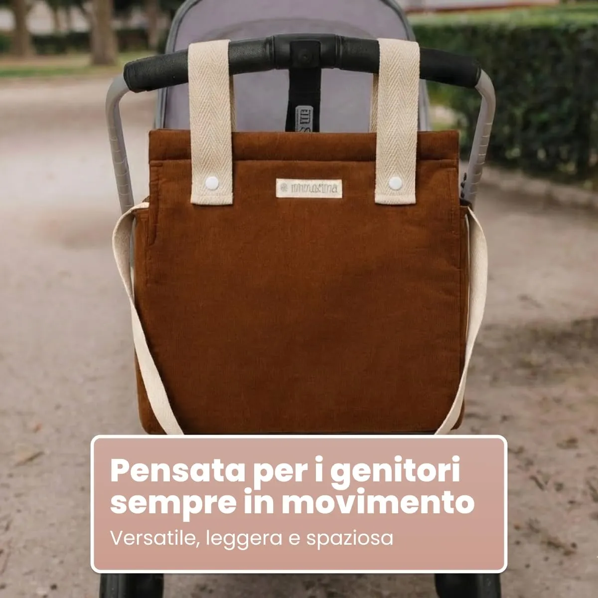 MIMUSELINA Borsa Passeggino Universale e Cambio Bambino | Borsa Fasciatoio Neonato con Ampia Capacità e Scomparti Interni | Organizer Maternità Elegante e Pratico | Realizzato in Spagna - immagine 4