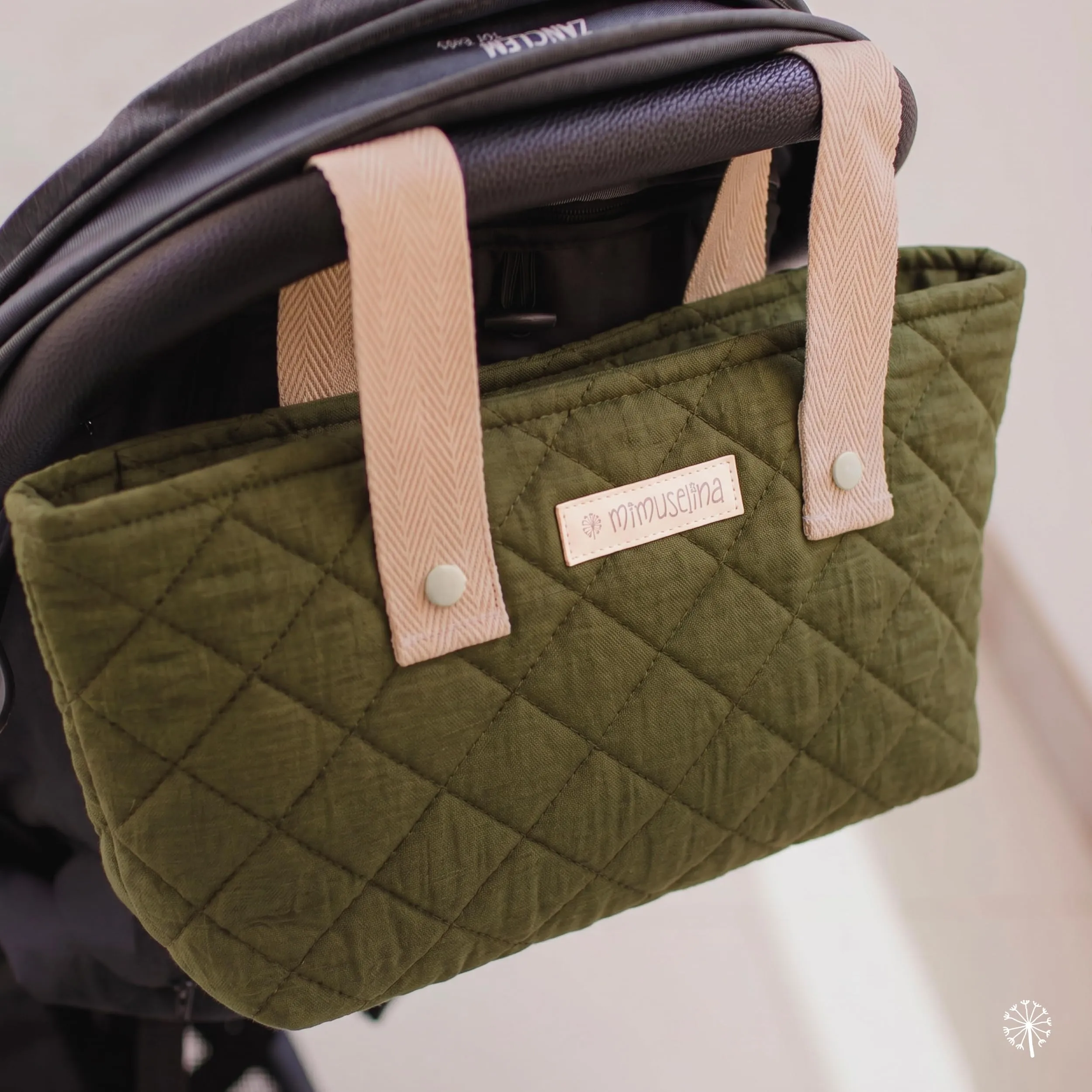 MIMUSELINA Borsa Passeggino Universale e Cambio Bambino | Borsa Fasciatoio Neonato con Ampia Capacità e Scomparti Interni | Organizer Maternità Elegante e Pratico | Realizzato in Spagna - immagine 8
