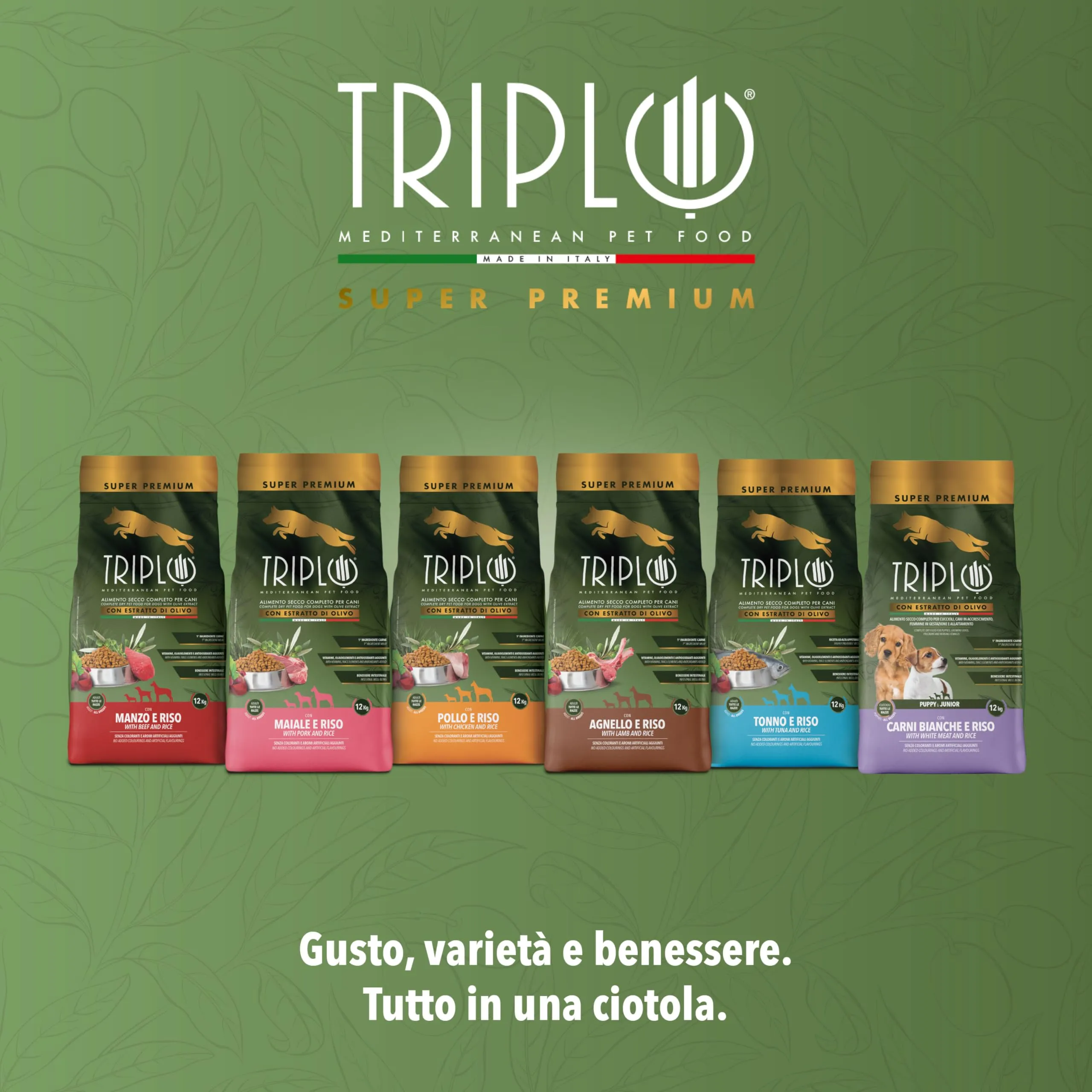 TerComposti - Triplo Pet Food Agnello e Riso 12kg, Ideale per Adulti di Tutte le Razze, Pelo Lucido e Folto, Crocchette Cani con Estratto di Olivo, Cibo per Cani Secco Nutriente e Bilanciato - immagine 7
