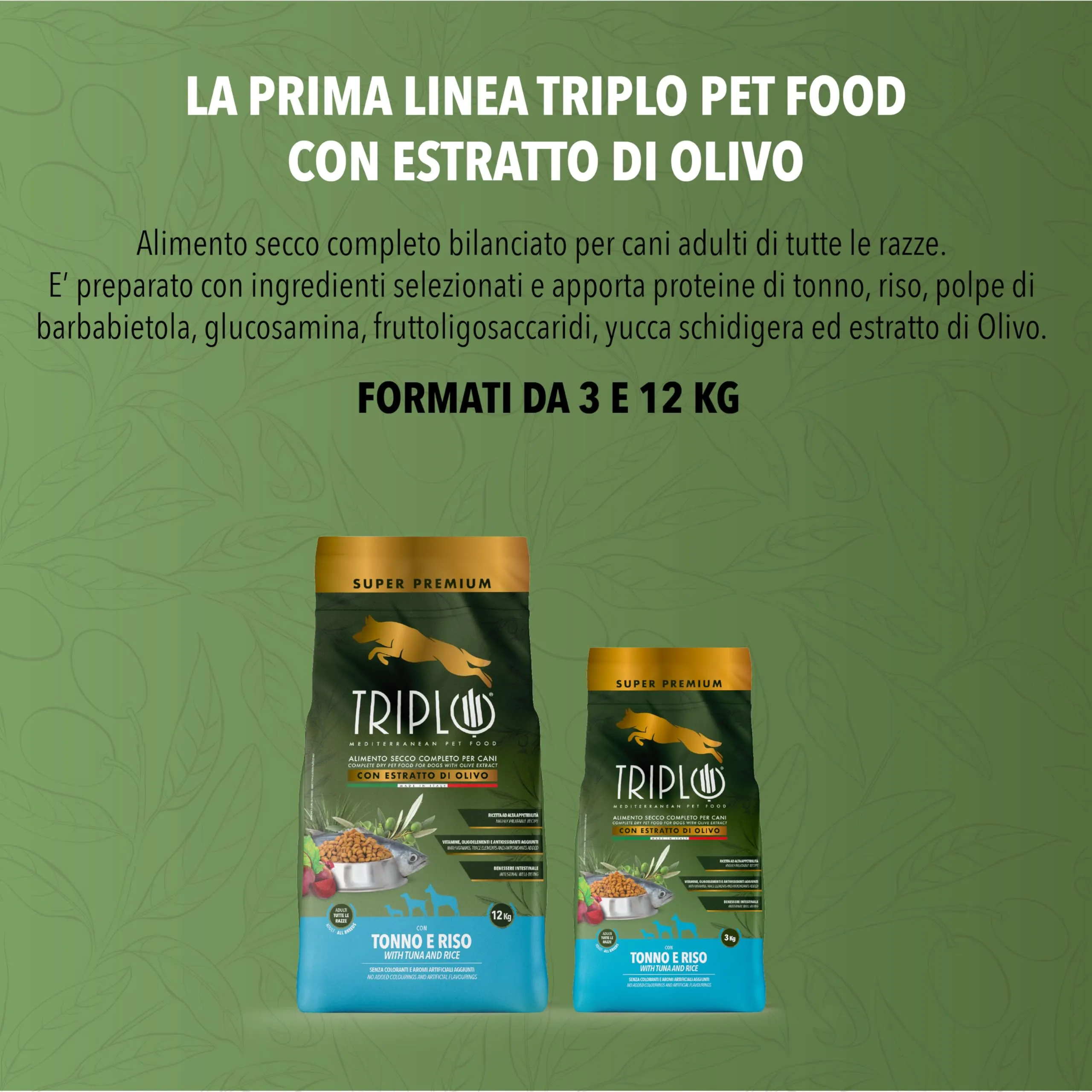 TerComposti - Triplo Pet Food Tonno e Riso 3kg x4, Ideale per Adulti di Tutte le Razze, Pelo Lucido e Folto, Crocchette Cani con Estratto di Olivo, Cibo per Cani Secco Nutriente e Bilanciato - immagine 6