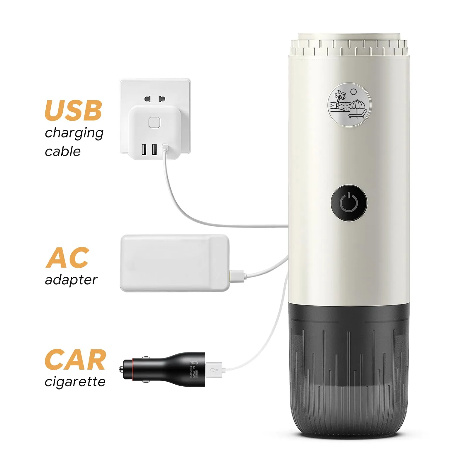 RECAFIMIL Macchina Espresso Portatile Elettrica Autoriscaldante, Bianco - immagine 6