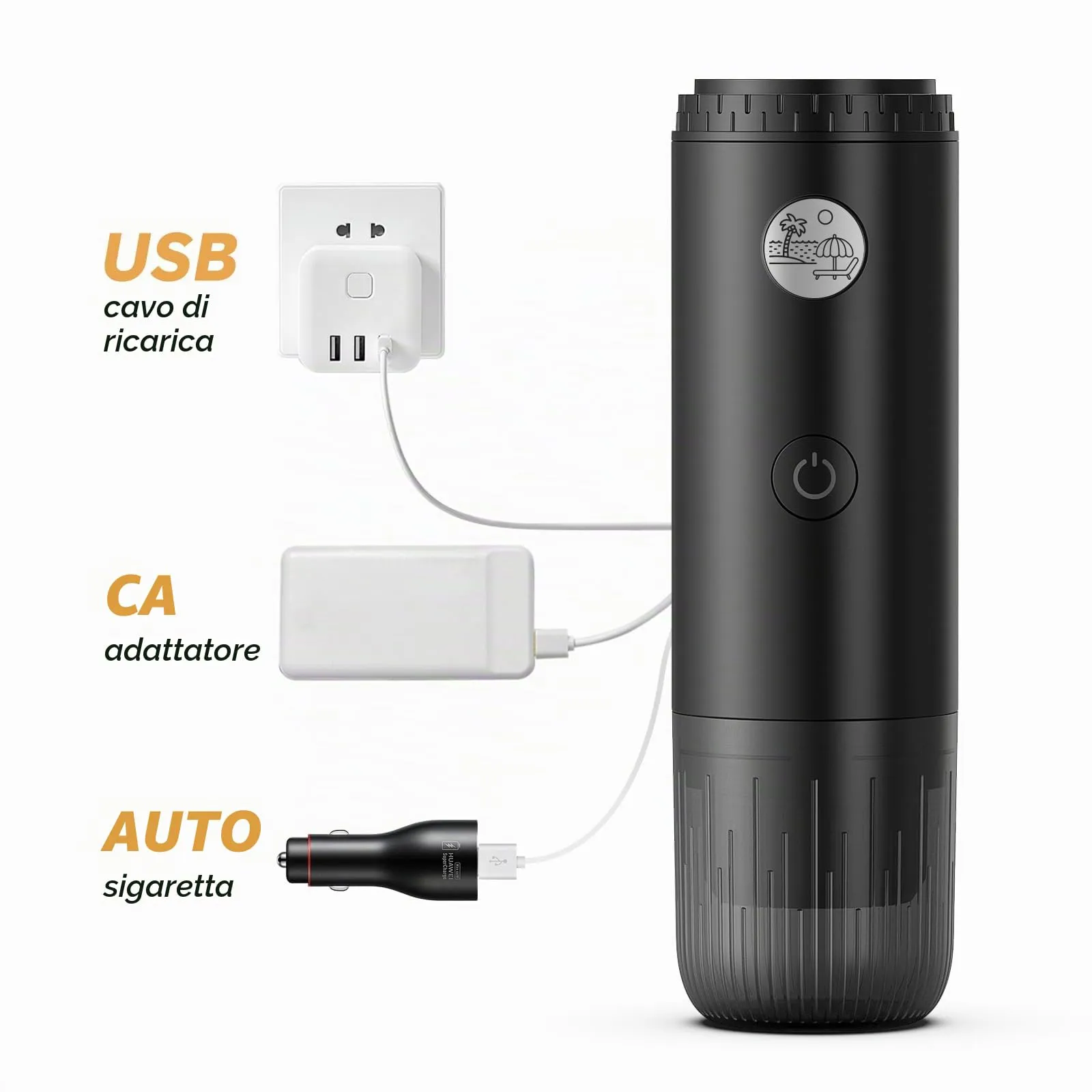 RECAFIMIL Macchina Espresso Portatile Elettrica Autoriscaldante,Nero - immagine 6