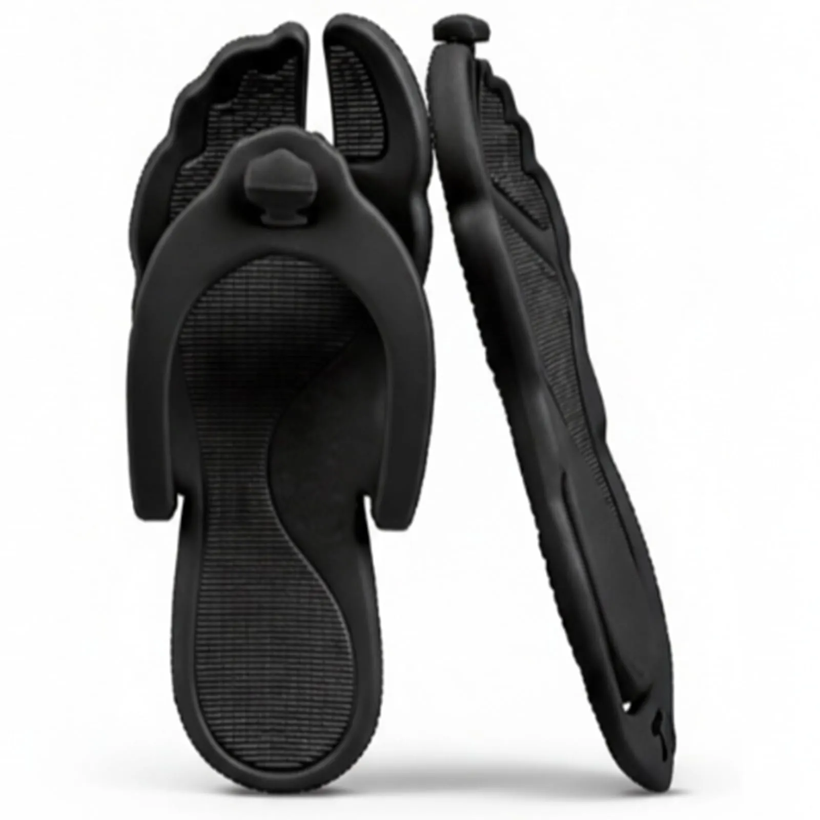 Rosoz infradito per donne e uomini, pantofole da viaggio pieghevoli, leggere, da bagno, da spiaggia, antiscivolo, ad asciugatura rapida, Nero , 40/41 EU - immagine 1