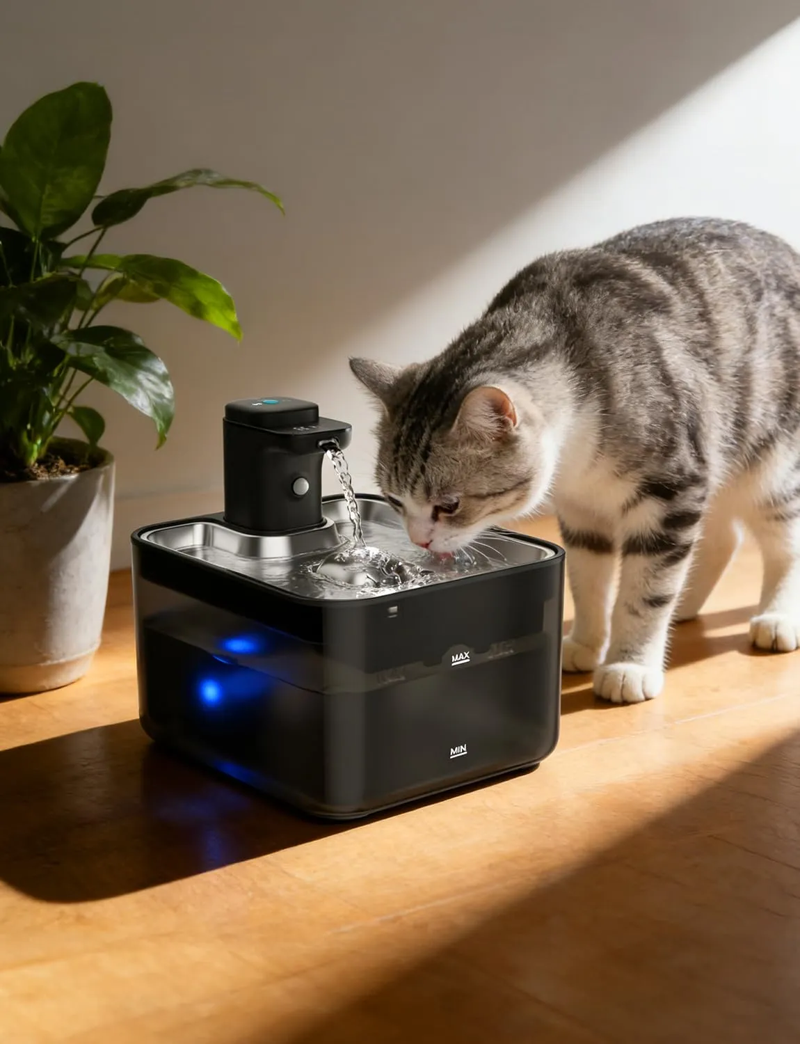 6 Pezzi di Filtri + 6 Pump Sponges Adatto per KYG Fontanella per Gatti Senza Fili - immagine 5