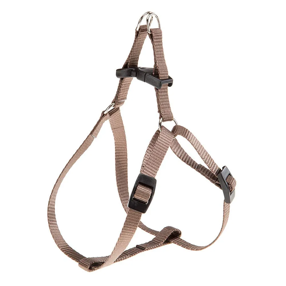 Ferplast Pettorina Cane Taglia Piccola EASY XS, Pettorina Gatto Regolabile, Facile da Indossare, 33-46 cm. Marrone - immagine 1
