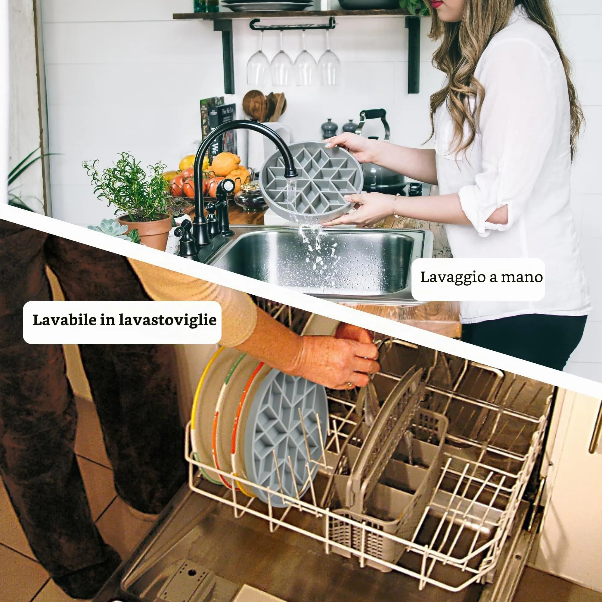OHMO Ciotola Anti Ingozzamento per Gatti e Cani, Ciotola in Silicone con Ventosa Antiscivolo, Riduci la Velocità di Alimentazione e Previeni l'Ingozzamento - immagine 8