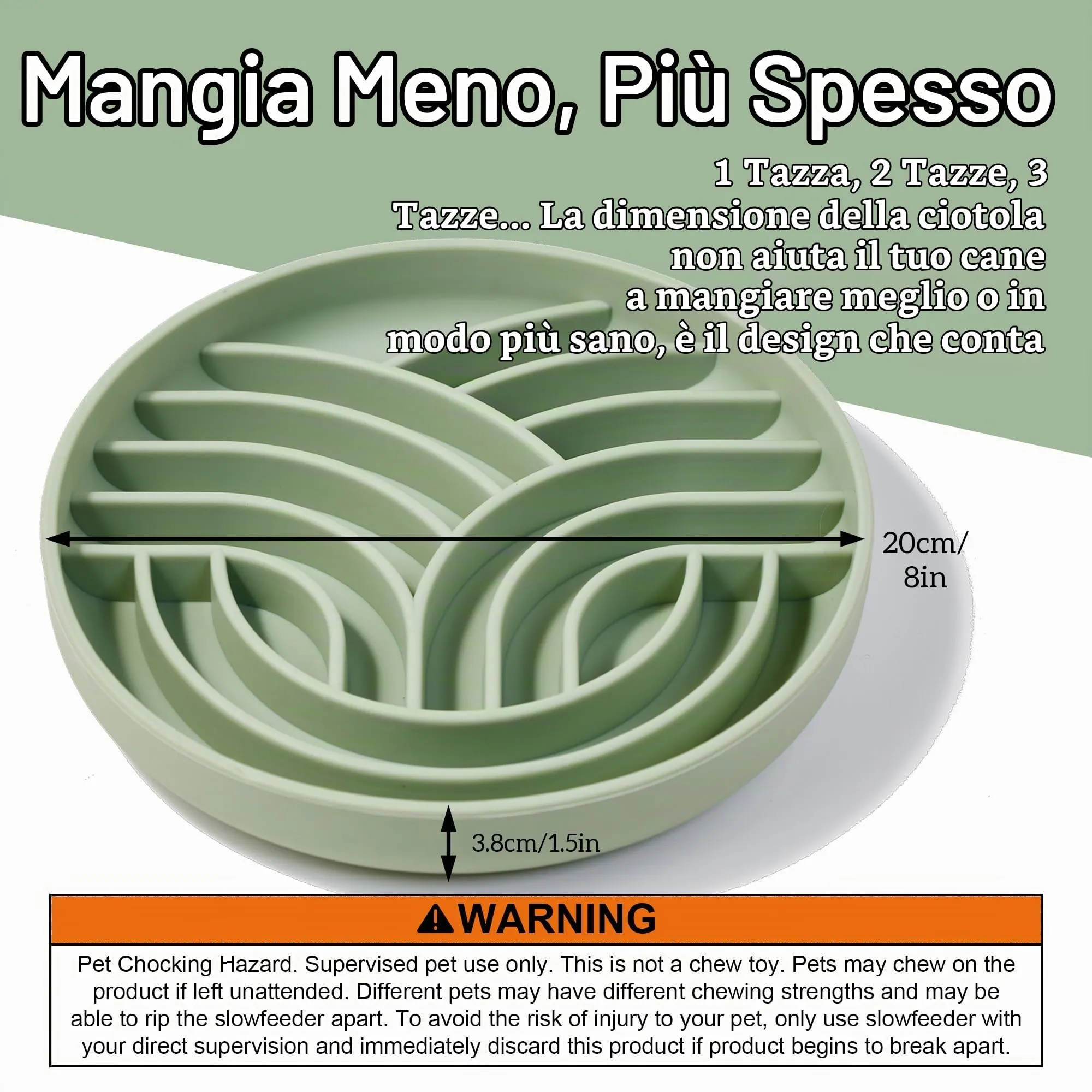 OHMO Ciotola Anti Ingozzamento(Albero della vita),alimentazione sana e antigonfiore,ciotole per cani per rallentare l'alimentazione del cucciolo di gatto,silicone ecologico antiscivolo - immagine 2