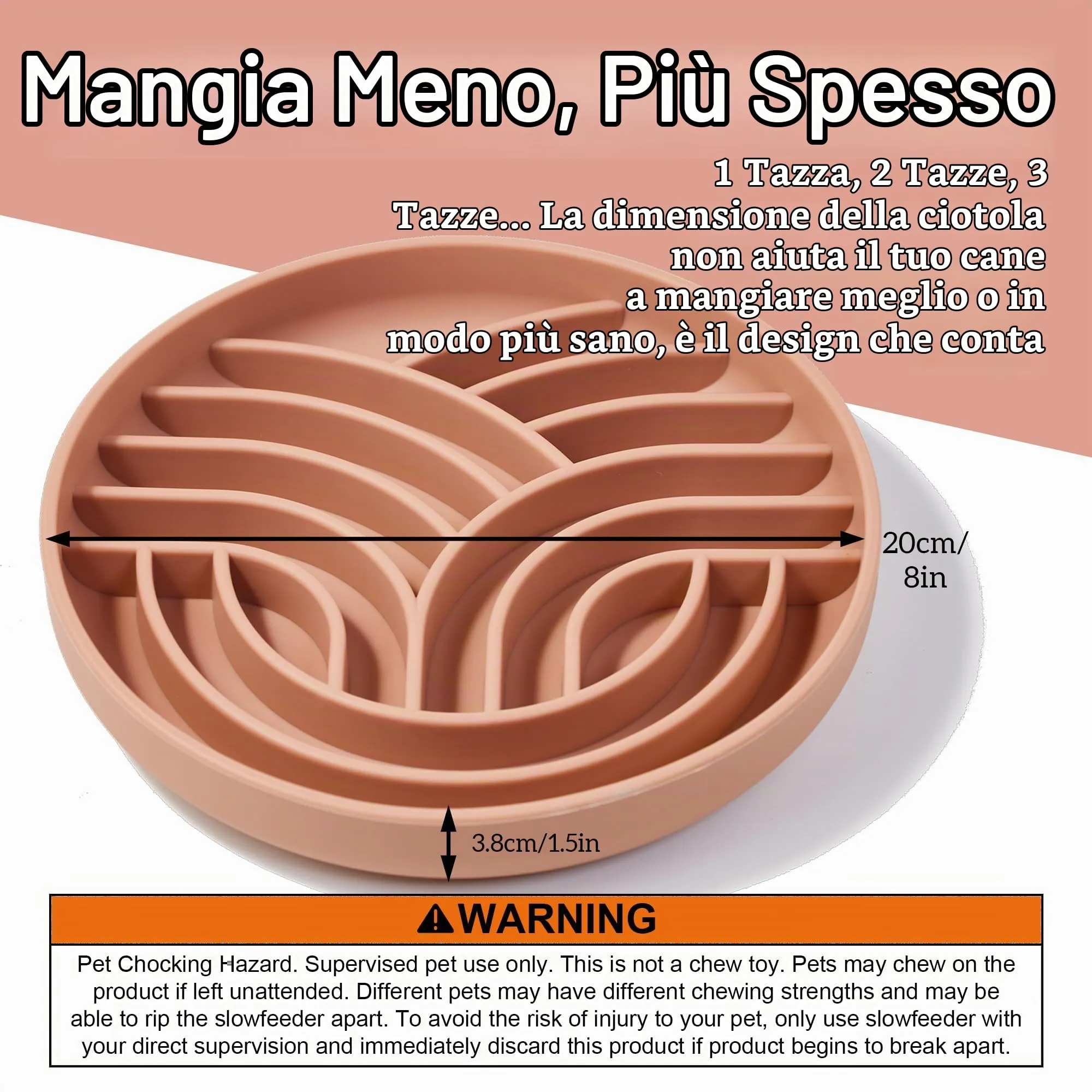 OHMO Ciotola Anti Ingozzamento(Albero della vita),alimentazione sana e antigonfiore,ciotole per cani per rallentare l'alimentazione del cucciolo di gatto,silicone ecologico antiscivolo - immagine 2